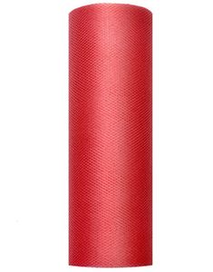 RØD Bordløber i Tyl 15 cm x 9 meter