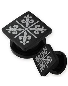 Diamond Friis - Sort PVD Piercing Plug
