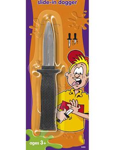 Slide in Dagger - Falsk Kniv/Daggert 18,5 cm