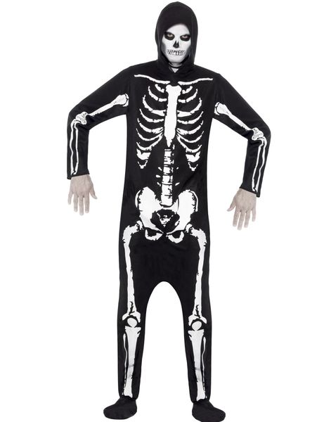 Skelet Kigurumi Kostume til Mand