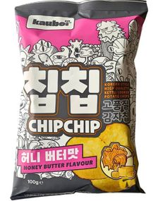 ChipChip Honey Butter - Koreansk Stil Potetgull med Honning og Smørsmak 100 gram (Korea)