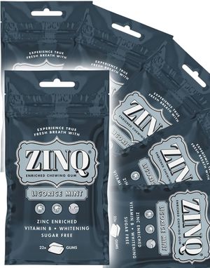 15 stk Zinq Tyggegummi med Lakris Mintsmak - Hel Eske 472,5 gram