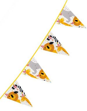 Vimpelbanner med Safari Motiv 3,5 Meter