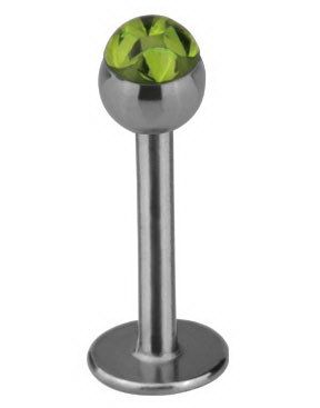 Labret med Glitrende Grønne Sten