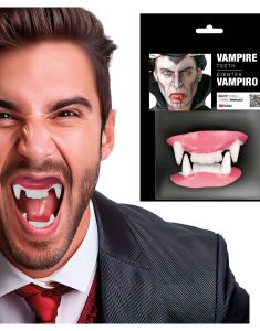 Vampyrtænder Med Over- Og Underkæbe