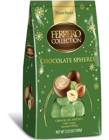 Ferrero Collection Chocolate Spheres - Sjokoladekuler med Hasselnøtt Fyll 100 gram