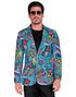 80-Talls UV Glow Blå Retro Dressjakke