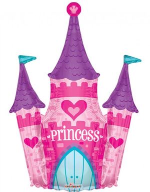Prinsesseslot - STOR Folieballon 91 cm
