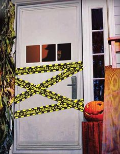 Danger! Zombies - Afspærringsbånd i Plast 6 meter