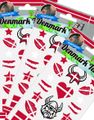 Danmark - Midlertidige Tatoveringer - 10 ark