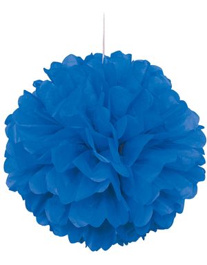 1 stk Royal Blå Puf Pom Pom 40 cm