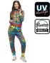 UV-Glow Fargerik Leopardmønstret Grilldress til Dame - Medium