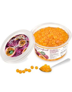 Fruit Pearls Passion Fruit - Pasjonsfrukt Gelekuler til Boba/Bubble Tea 450 gram