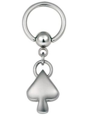 Steel Spades BCR Piercing - Strl 1.6 x 10 mm