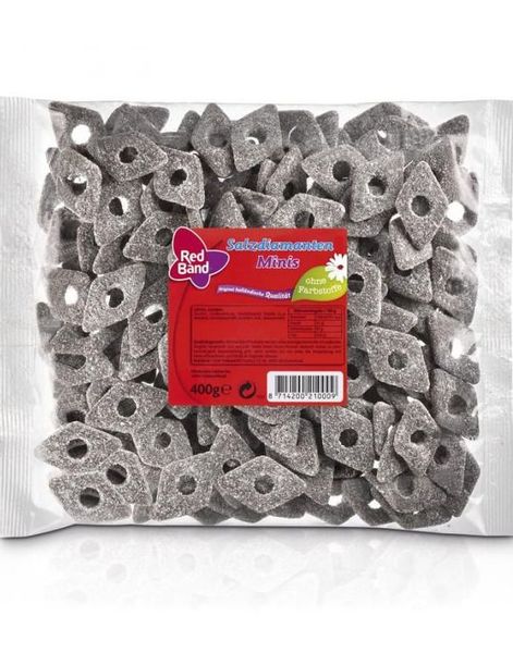 Red Band Salzdiamanten - Diamantformet Sukret Søt Lakris 400 gram