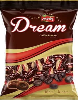 Ecrin Dream Milk & Coffee Bonbon - Karamelslik med Mælk og Kaffesmag 250g