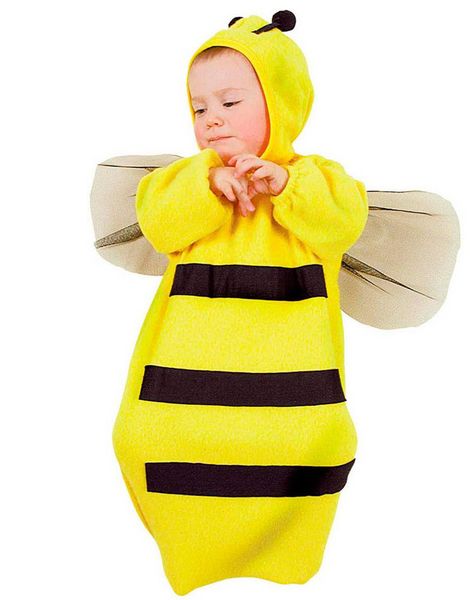 Bzzz Bi Børnekostume - strl 0-9 MND