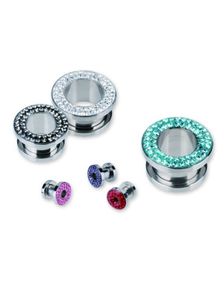 Piercing Tunnel med Rosa Sten