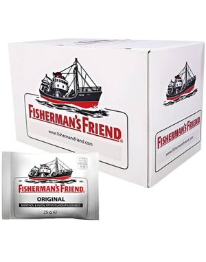 72 stk Fisherman's Friend Original med Smak av Menthol og Eucalyptus - Hel Eske 1,8 kg