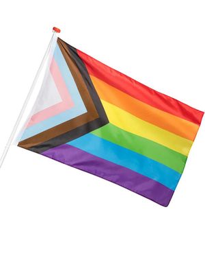 Stort Pride LGBTQ+ Regnbueflag 90x150 cm
