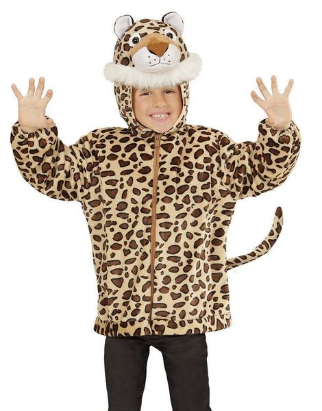 Leopard Kostymeoverdel til Barn i Plysj