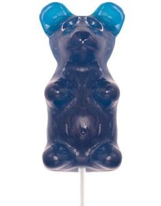 Stor Gummy Bjørn på Pind - 227 g - Blue Raspberry