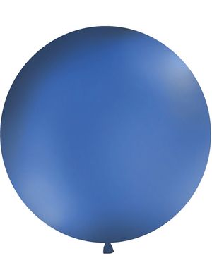 MARINEBLÅ Pastelfarvet Rund JUMBO Ballon 1 meter