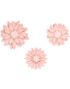 3 stk Pudderrosa DIY Blomster 7 cm