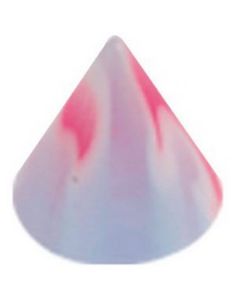 Fire Pink/Lyseblå - 5 mm Akrylkugle til 1,6 mm stang