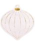 20 stk Rosa Julekule-Servietter med Gullfarget Foliert Motiv 24x24 cm