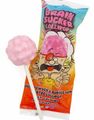 DATO PRODUKT - Zed Brain Sucker Stor Lollipop med Sur Pulver og Tyggegummi - 64 gram