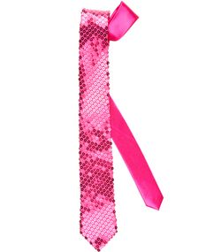Glitrende Rosa Slips med Pailletter