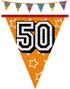 8 meter Holografisk Banner med Tallet 50
