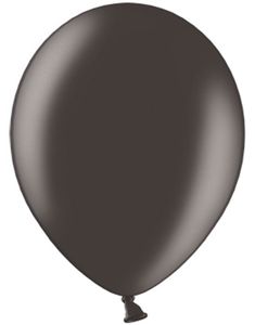 50 stk 30 cm - Metallisk Sort Balloner