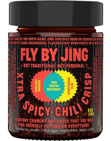 Fly By Jing Xtra Spicy Chili Crisp - Smakfull Chrunchy Ekstra Sterk Chilisaus 170 gram (USA)