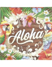 20 stk Servietter 16x16 cm - Aloha