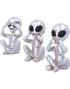 Hear No Evil, See No Evil - 3 stk Alien Figurer 7,5 cm
