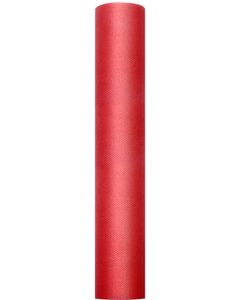 RØD Bordløber i Tyl 30 cm x 9 meter