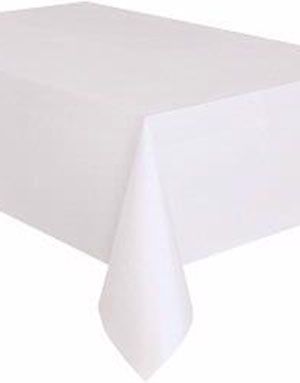 Hvid Plastikdug 137x274 cm