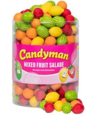 1,3 kg Blandet Frugtformet Tyggegummi