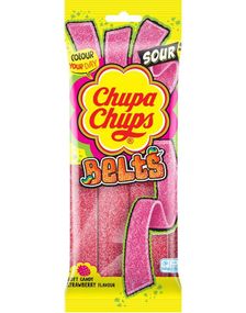 Chupa Chups Sour Belts - Sure Jordbærbelter 90 gram