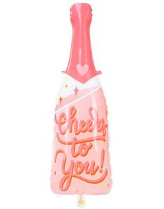 Cheers to You - Flaskeformet Folieballong 87 cm