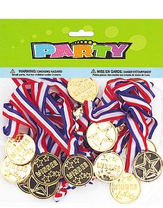 24 stk. Medaljer med Bånd