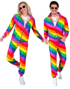 Regnbuefarget Grilldress til Voksen