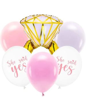 She Said Yes - Ballongbukett med Ring
