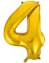 JUMBO Guldfarvet Talballoner 0-9 - 86 cm