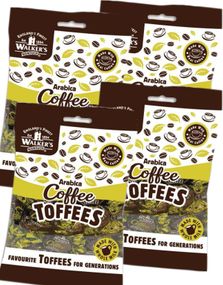 12 poser Walkers Arabica Coffee Toffees av 150 gram - Hel eske