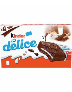 4 stk Kinder Delice Sponge Cake med Melkefyll
