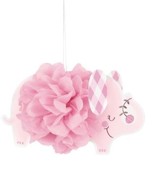Baby Pink Elephant - Honeycomb 23 cm