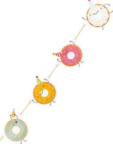 3 Meter Girlander/Banner med Hengende Motiver - Donut Party 